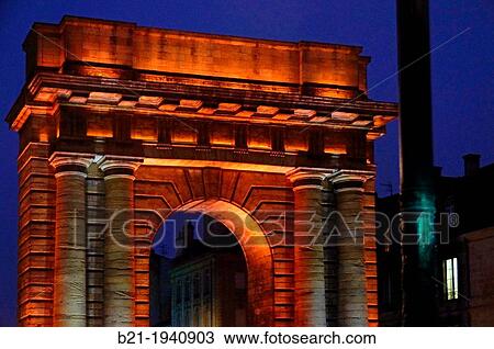 Porte de Bourgogne at Bordeaux, Gironde, Aquitaine, France View Large Photo Image Stock Image - Porte de Bourgogne at Bordeaux, Gironde, Aquitaine, France. Fotosearch