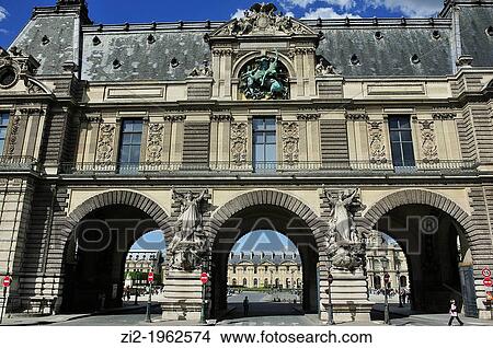 Porte des Lions, Louvre Museum. Paris, France View Large Photo Image Picture - Porte des Lions, Louvre Museum. Paris, France. Fotosearch
