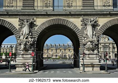 Porte des Lions, Louvre Museum. Paris, France View Large Photo Image Stock Image - Porte des Lions, Louvre Museum. Paris, France. Fotosearch