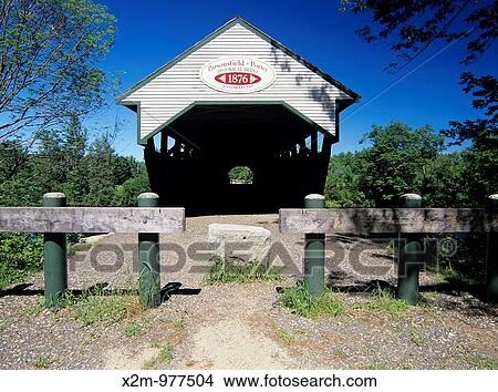Porter Covered Bridge Located in Parsonfield, Maine, USA Crosses the Ossipee River View Large Photo Image Picture - Porter Covered Bridge Located in Parsonfield, Maine, USA Crosses the Ossipee River. Fotosearch
