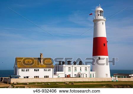 Stock Photograph - Portland Bill Lighthouse. Isle of Portland. Dorset. England. UK.. Fotosearch