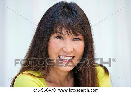 Stock Image - Portrait Chinese American woman. Fotosearch
