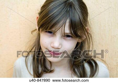 Portrait, little girl View Large Photo Image Stock Image - Portrait, little girl. Fotosearch