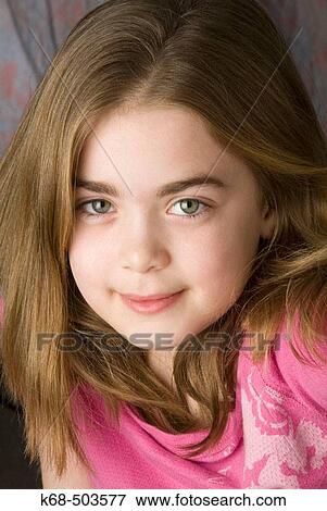 Portrait of 10 year old girl View Large Photo Image Stock Photo - Portrait of 10 year old girl. Fotosearch