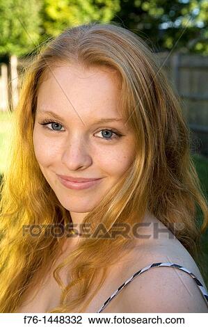 Portrait of 17 year old teenage girl with long strawberry blonde hair View Large Photo Image Stock Image - Portrait of 17 year old teenage girl with long strawberry blonde hair. Fotosearch