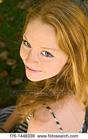 Portrait of 17 year old teenage girl with long strawberry blonde hair View Large Photo Image Stock Photo - Portrait of 17 year old teenage girl with long strawberry blonde hair. Fotosearch