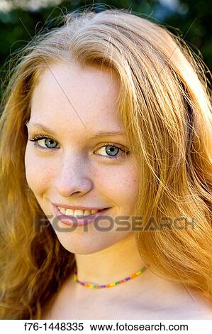 Portrait of 17 year old teenage girl with long strawberry blonde hair View Large Photo Image Stock Photography - Portrait of 17 year old teenage girl with long strawberry blonde hair. Fotosearch