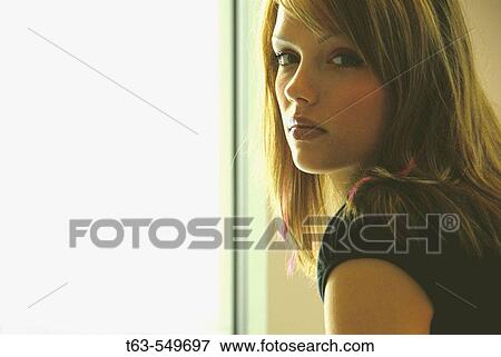 portrait of 20 yr old woman View Large Photo Image Stock Photo - portrait of 20 yr old woman. Fotosearch