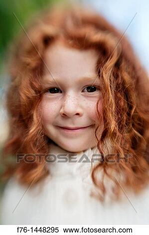 Portrait of 5 year old girl with red hair, shot with lensbaby for blur and distortion View Large Photo Image Stock Photography - Portrait of 5 year old girl with red hair, shot with lensbaby for blur and distortion. Fotosearch