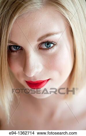 Portrait of a 19 year old blond woman View Large Photo Image Picture - Portrait of a 19 year old blond woman. Fotosearch