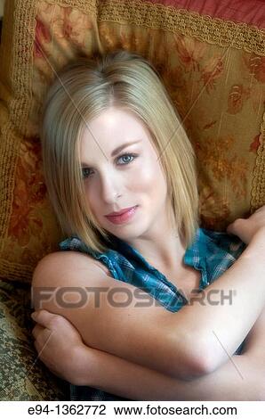 Portrait of a 19 year old blond woman. View Large Photo Image Stock Image - Portrait of a 19 year old blond woman.. Fotosearch