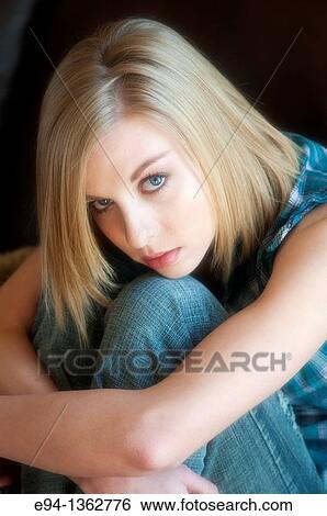 Portrait of a 19 year old blond woman View Large Photo Image Stock Photograph - Portrait of a 19 year old blond woman. Fotosearch