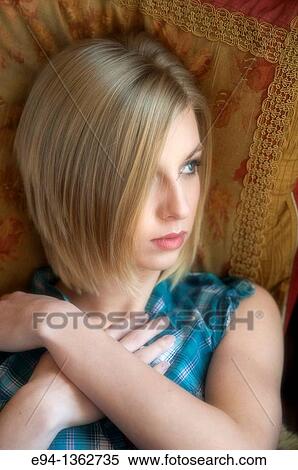 Portrait of a 19 year old blond woman. View Large Photo Image Stock Photography - Portrait of a 19 year old blond woman.. Fotosearch