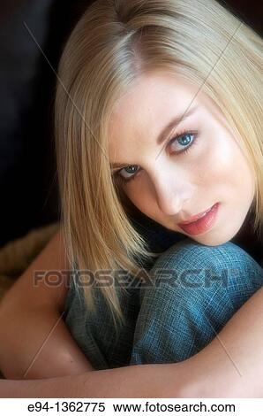 Portrait of a 19 year old blond woman View Large Photo Image Stock Photography - Portrait of a 19 year old blond woman. Fotosearch