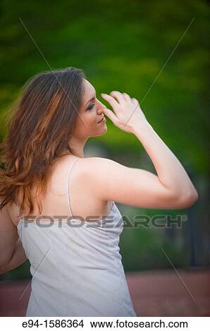 Portrait of a 24 year old brunette woman View Large Photo Image Picture - Portrait of a 24 year old brunette woman. Fotosearch