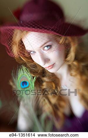 Portrait of a 28 year old redheaded woman View Large Photo Image Picture - Portrait of a 28 year old redheaded woman. Fotosearch