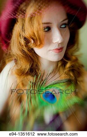 Portrait of a 28 year old redheaded woman View Large Photo Image Stock Image - Portrait of a 28 year old redheaded woman. Fotosearch