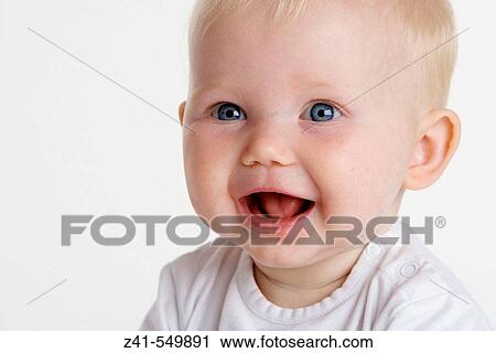 Portrait of a baby. View Large Photo Image Stock Image - Portrait of a baby.. Fotosearch