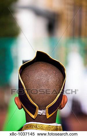 Stock Photography - Portrait of a believer, back of head Timkat cerimony of the ethiopian orthodox church in Addis Ababa. Fotosearch