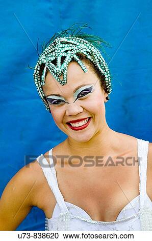Portrait of a Brazilian circus acrobat View Large Photo Image Stock Image - Portrait of a Brazilian circus acrobat. Fotosearch