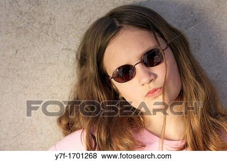 Portrait of a brown haired girl View Large Photo Image Stock Photo - Portrait of a brown haired girl. Fotosearch