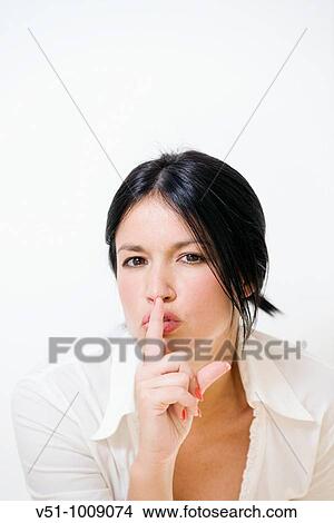 Portrait of a brunette woman View Large Photo Image Picture - Portrait of a brunette woman. Fotosearch