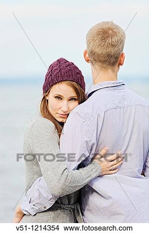 Portrait of a couple by the sea View Large Photo Image Picture - Portrait of a couple by the sea. Fotosearch