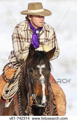 Portrait of a cowboy, Shell, Wyoming View Large Photo Image Picture - Portrait of a cowboy, Shell, Wyoming. Fotosearch