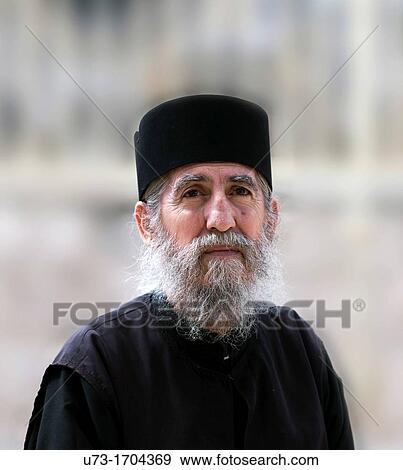 Stock Photo - Portrait of a Greek Orthodox priest. Fotosearch