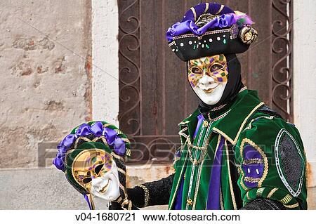 Portrait of a harlequin at the carnival in Venice, Italy, Europe View Large Photo Image Stock Image - Portrait of a harlequin at the carnival in Venice, Italy, Europe. Fotosearch