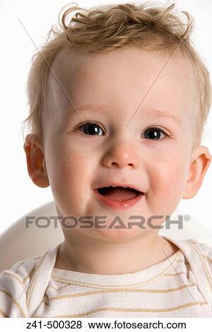 Portrait of a little blond boy View Large Photo Image Stock Photo - Portrait of a little blond boy. Fotosearch