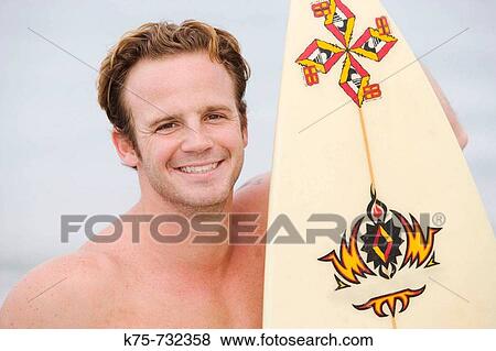 Portrait of a surfer View Large Photo Image Stock Photo - Portrait of a surfer. Fotosearch