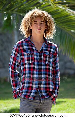 Stock Photography - Portrait of a teenage boy. Fotosearch
