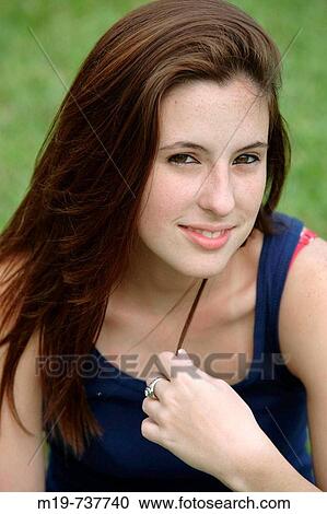 Portrait of a teenage girl View Large Photo Image Stock Image - Portrait of a teenage girl. Fotosearch