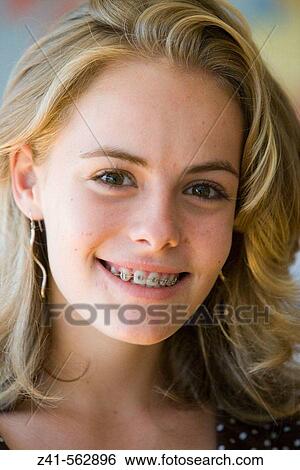 Portrait of a teenage girl View Large Photo Image Stock Photograph - Portrait of a teenage girl. Fotosearch