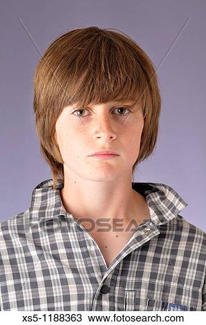portrait of a young boy View Large Photo Image Stock Image - portrait of a young boy. Fotosearch