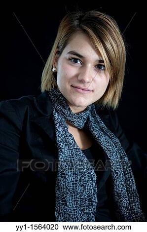 Portrait of a young brunette, taken in the studio. View Large Photo Image Stock Image - Portrait of a young brunette, taken in the studio.. Fotosearch
