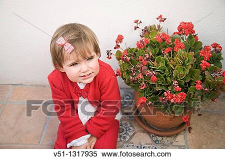 Portrait of a young girl in patio View Large Photo Image Stock Photography - Portrait of a young girl in patio. Fotosearch