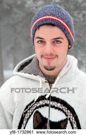 Portrait of a young man in a snowing mountain Spain View Large Photo Image Stock Image - Portrait of a young man in a snowing mountain Spain. Fotosearch