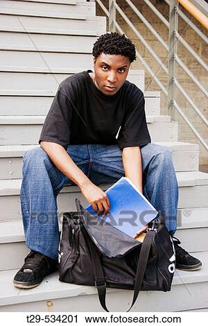 Stock Image - Portrait of a young man. Fotosearch