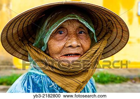 Portrait Of An Elderly Vietnamese Woman, Hoi An, Quang Nam Province, Vietnam. View Large Photo Image Stock Image - Portrait Of An Elderly Vietnamese Woman, Hoi An, Quang Nam Province, Vietnam.. Fotosearch