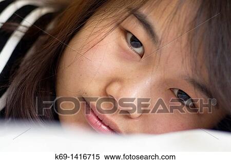 Portrait of Asian girl View Large Photo Image Stock Photography - Portrait of Asian girl. Fotosearch