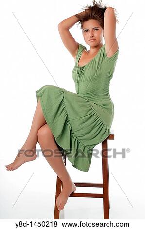 Stock Photo - Portrait of attractive mature hispanic woman. Fotosearch