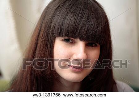 Stock Photograph - portrait of beautiful girl. Fotosearch