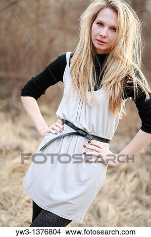 Portrait of beautiful woman in autumn View Large Photo Image Picture - Portrait of beautiful woman in autumn. Fotosearch