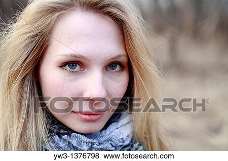 Portrait of beautiful woman in autumn View Large Photo Image Stock Photo - Portrait of beautiful woman in autumn. Fotosearch