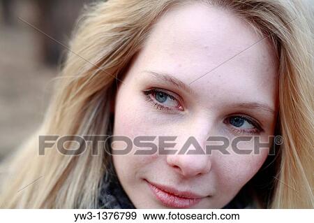 Portrait of beautiful woman in autumn View Large Photo Image Stock Photo - Portrait of beautiful woman in autumn. Fotosearch