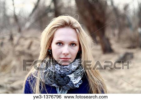 Portrait of beautiful woman in autumn View Large Photo Image Stock Photograph - Portrait of beautiful woman in autumn. Fotosearch