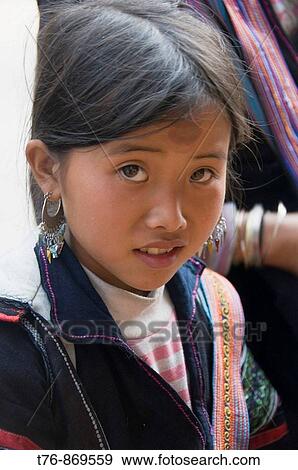 portrait of Black Hmong girl with local healing remedy on forehead in Sapa Vietnam View Large Photo Image Stock Photo - portrait of Black Hmong girl with local healing remedy on forehead in Sapa Vietnam. Fotosearch