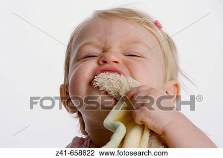 Portrait of blond little girl View Large Photo Image Stock Image - Portrait of blond little girl. Fotosearch